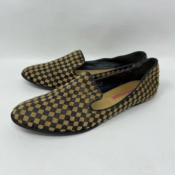 C Label Black and Gold Checkered Slip On Flat Loafers.
Women’s Size US 7.5 - Picture 1 of 13